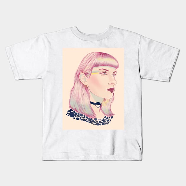 Think Pink Molly Nilsson Kids T-Shirt by solfortuny